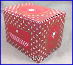 2002 Christopher Radko Ice Ball Beauty Purple & Red 5 Glass Christmas Ornament