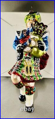 2003 Christopher Radko Highland Eleven Bagpiper 7 Ornament 12 Days Christmas