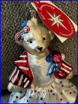2005 Christopher Radko 20th Anniv Muffy Sparkler Ball Ornament #3011005 withtags