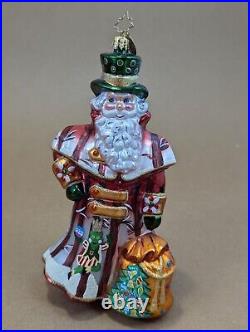 2006 Christopher Radko Legendary Leaps & Boughs 1012756 7 Glass Ornament Santa