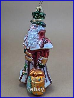 2006 Christopher Radko Legendary Leaps & Boughs 1012756 7 Glass Ornament Santa