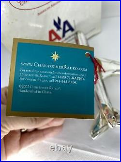 2007 Christopher Radko American Airlines B-777 Glass Ornament 3012117 w Orig Box