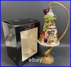 2007 Christopher Radko Bells Of Cedar Hill Late Night Delivery Santa Ornament
