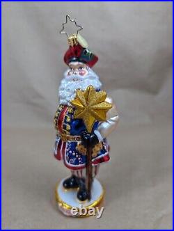 2014 Christopher Radko Family Heritage 1017422 Glass Ornament 6.5 Poland Santa