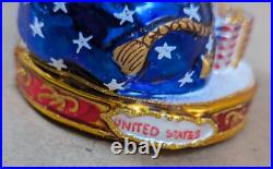 2014 Christopher Radko National Treasure Nick 1017428 Glass Ornament 6.5 USA