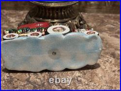 2017 Discontinued Christopher Radko Santa Tractor O Toys Glass Ornament