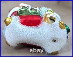 2018 Christopher Radko Time For Pampering 1019792 4.5 Glass Christmas Ornament