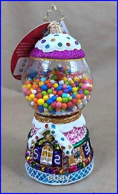 2019 Christopher Radko Gumball Goodies 1020027 6 Glass Christmas Ornament