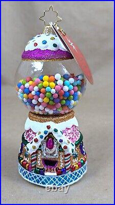 2019 Christopher Radko Gumball Goodies 1020027 6 Glass Christmas Ornament