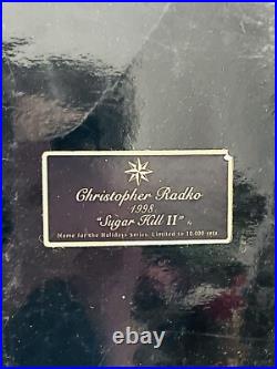 3 NIB Vintage 1998 Christopher Radko Sugar Hill II Home Holiday Series LTD ED