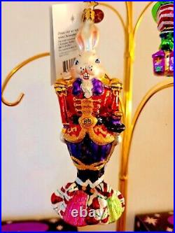 4 Autographed Christopher Radko Ornaments (Billy Bunny Collection)