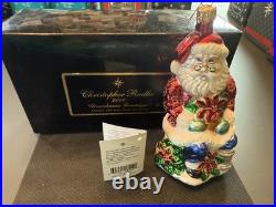 5 RETIRED Christopher Radko Santa Ornaments High Steppin Hijinks Millenium Cheer