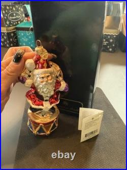 5 RETIRED Christopher Radko Santa Ornaments High Steppin Hijinks Millenium Cheer