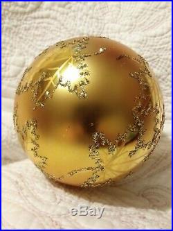 87-01-2 Christopher Radko Golden Scarlett Christmas Ornament 4.25