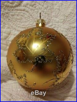 87-01-2 Christopher Radko Golden Scarlett Christmas Ornament 4.25