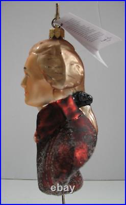 ALEXANDER HAMILTON Glass Ornament In Original Box, Radko, Broadway Themed, NEW