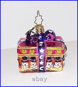 Adorable Christopher Radko Little Gem Gifts Of Grab Halloween Ornament In Box