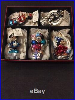 Amazingly Rare Christopher Radko Disneys Mickey Mouse 70 Happy Years Box Set