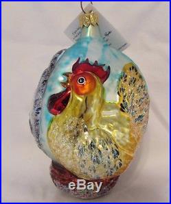 Authentic Christopher Radko RARE SIGNED LTD 1995 Three French Hens Ornament