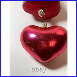 BARBIE Christopher Radko Doll Heart Glass Ornament In Box 1998 Rare