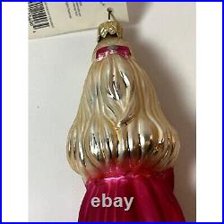 BARBIE Christopher Radko Doll Heart Glass Ornament In Box 1998 Rare