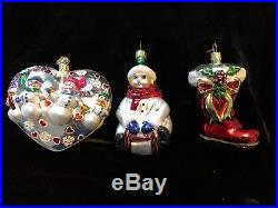 Beautiful Vintage Lot of 32 Christopher Radko Glass Christmas Ornaments