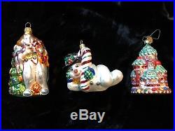 Beautiful Vintage Lot of 32 Christopher Radko Glass Christmas Ornaments