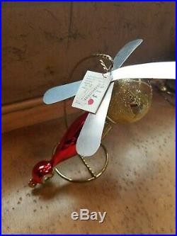 CHRISTOPHER RADKO 1994 SANTA COPTER ITALIANOrnament NEW withTag 94-306-1