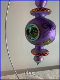 CHRISTOPHER RADKO, 1998 RAZZMATAZZ PURPLE TRIPLE REFLECTOR 7 a wonderful ornamen