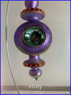 CHRISTOPHER RADKO, 1998 RAZZMATAZZ PURPLE TRIPLE REFLECTOR 7 a wonderful ornamen