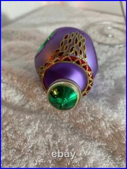 CHRISTOPHER RADKO, 1998 RAZZMATAZZ PURPLE TRIPLE REFLECTOR 7 a wonderful ornamen