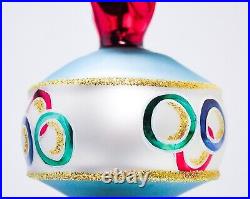 CHRISTOPHER RADKO Eternal Flame Olympic Torch Motif Triple Drop Ornament