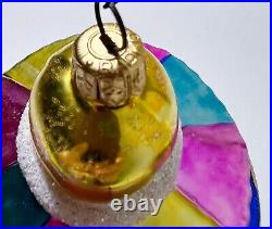 CHRISTOPHER RADKO Merry Maytime Circus Zoo Carousel Glass Christmas Ornament