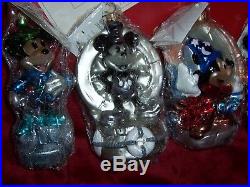 CHRISTOPHER RADKO, Mickey Mouse 70 HAPPY YEARS GLASS ORNAMENTS, 341/1928