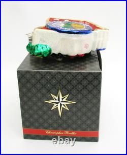 CHRISTOPHER RADKO OHIO THE BUCKEYE STATE GLASS ORNAMENT With BOX & TAGS INITIALED