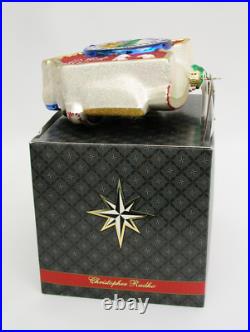 CHRISTOPHER RADKO OHIO THE BUCKEYE STATE GLASS ORNAMENT With BOX & TAGS INITIALED