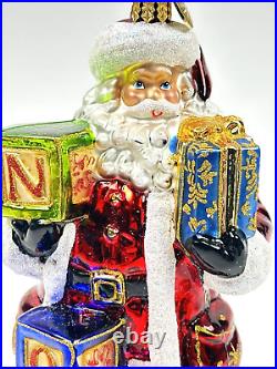 CHRISTOPHER RADKO SIMPLY NOEL SANTA GLASS CHRISTMAS 7 Artist Signed Rare