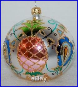 CHRISTOPHER RADKO SOUTHERN COLONIAL Christmas Ornament 92-142-2 BALL