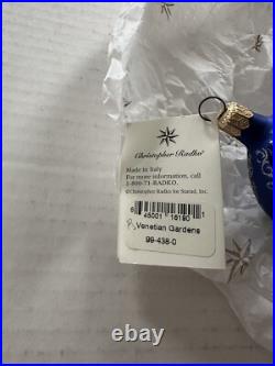 CHRISTOPHER RADKO VENETIAN GARDENS DROP ORNAMENT RARE VTG #99-438-0 New With Tag