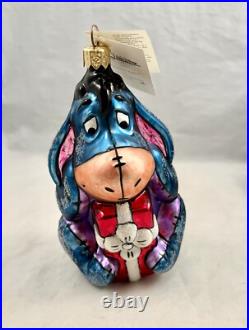 CHRISTOPHER RADKO Walt Disney Eeyore Ornament with Tag and Box Excellent