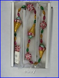 Candyland Garland By Christopher Radko With Box (rare)