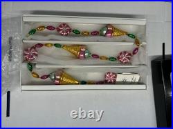 Candyland Garland By Christopher Radko With Box (rare)