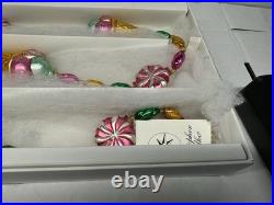 Candyland Garland By Christopher Radko With Box (rare)