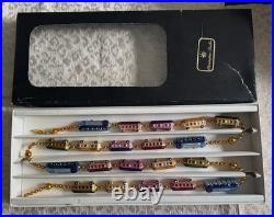 Christopher RADKO 1993 Christmas Express 70 Glass Garland 93-394-3 with Box