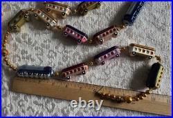 Christopher RADKO 1993 Christmas Express 70 Glass Garland 93-394-3 with Box