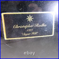 Christopher RADKO 3 pc. Ornament set SUGAR HILL Large 6 vintage 1997 in box
