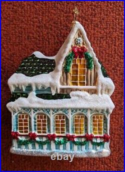 Christopher RADKO, Cozy Cottage Ornament, 5.5 x 4