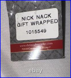 Christopher RADKO NICK NACK gifted Wrapped Santa Claus Ornament