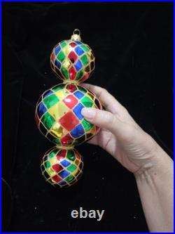 Christopher Radko 15th Anniv Triple Harlequin 00-1407-0 Ornament