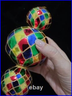Christopher Radko 15th Anniv Triple Harlequin 00-1407-0 Ornament